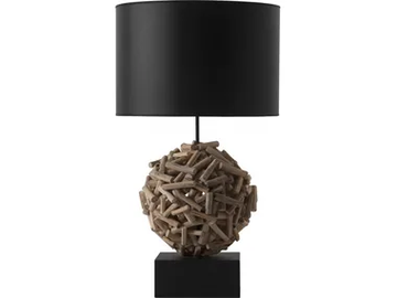 SIAM - Wooden table lamp by Flam & Luce - view 2
